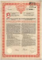 Budapest 1914. "Budapest Székesfőváros - Kötelezvény" 2400K-ról és 4800K-ról szárazpecsétt...