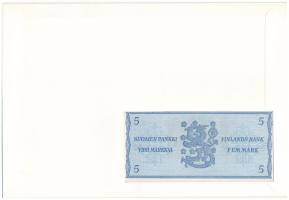 Finnország 1963. 5M felbélyegzett borítékban, bélyegzéssel T:I Finland 1963. 5 Markkaa in envelope w...