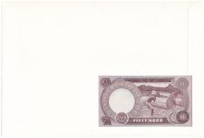 Nigéria 1973-1978. 50K felbélyegzett borítékban, bélyegzéssel T:I Nigeria 1973-1978. 50 Kobo in enve...