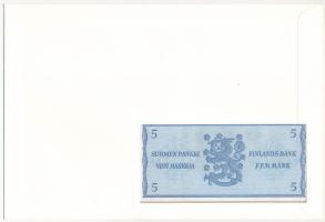 Finnország 1963. 5M felbélyegzett borítékban, bélyegzéssel T:I
Finland 1963. 5 Markkaa in envelope ...