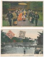 Japan, Festivals - 4 pre-1945 postcards