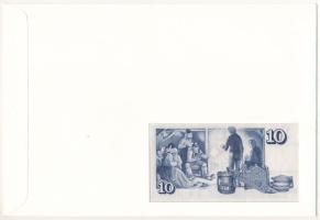 Izland 1961. 10K borítékon grönlandi bélyeggel, bélyegzéssel T:I 
Iceland 1961. 10 Kronur in envelo...