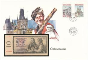 Csehszlovákia 1960. 10K felbélyegzett borítékban, bélyegzéssel T:I Czechoslovakia 1960. 10 Korun in envelope with stamp and cancellation C:UNC