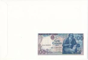 Portugália 1984. 100E felbélyegzett borítékban, bélyegzéssel T:I Portugal 1984. 100 Esucodos in enve...