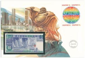 Szingapúr 1987. 1D felbélyegzett borítékban, bélyegzéssel T:I Singapore 1987. 1 Dollar in envelope with stamp and cancellation C:UNC