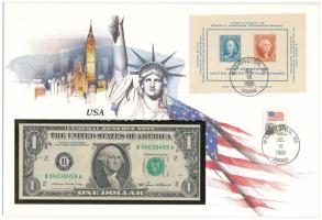 Amerikai Egyesült Államok 1981. 1$ felbélyegzett borítékban, bélyegzéssel T:I USA 1981. 1 Dollar in envelope with stamp and cancellation C:UNC
