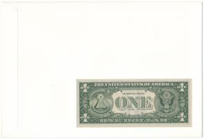 Amerikai Egyesült Államok 1981. 1$ felbélyegzett borítékban, bélyegzéssel T:I USA 1981. 1 Dollar in ...