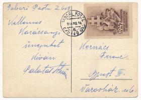 1940 Második világháborús magyar katonai lap / WWII Hungarian military art postcard + "TÁBORI P...