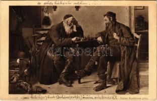 1915 Schachzüge / Judaica art postcard, Jewish men playing chess. B.K.W.I. 911/4. s: Isidor Kaufmann (EK)