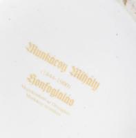 Óriás kerámia korsó magyar címerrel és Munkácsy Mihály Honfoglalás c. festményének részletével, fém ...