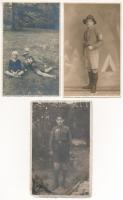 3 db RÉGI cserkész fotó / 3 pre-1945 scouting photos