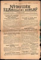 1943 Nyírvidék Szabolcsi Hírlap 112. száma