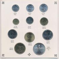 1993. 10f-200Ft (11xklf) forgalmi sor dísztokban, benne 1993. 200Ft Ag "MNB", "Magyar...