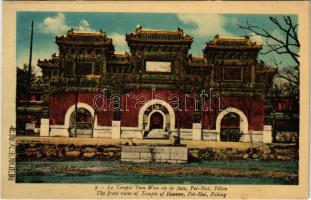 Beijing, Peking; Pei-Hai, Le Temple Tien-Wan vu de face / The front view of Temple of Heaven (EK)