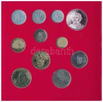 1994. 10f-200Ft (11xklf) forgalmi sor dísztokban, közte 1994. 200Ft Ag "Deák", "Magya...