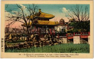Beijing, Peking; Le Kiosque de contemplation de la Lune, a Wan-Cheou-Chan, Palais dÉté / The Kiosk for Moonshine, Wan-Cheou-Chan, Summer Palace