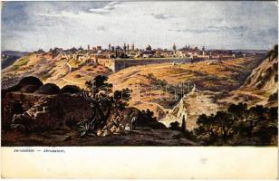 1909 Jerusalem, general view. Serie 709. Palästina No. 1. s: F. Perlberg (fa)