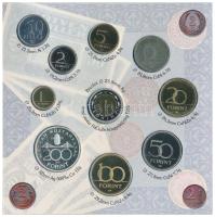 1997. 50f-200Ft (6xklf) forgalmi sor, benne 200Ft Ag "Deák", a belső tok ragasztása kissé ...