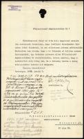 1936 2 db-os belső egyházi levelezés Simor János hercegprímás (1813-1891) életének kutatásához kért engedély ügyében