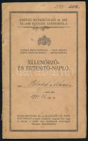 1931 Kispest-munkástelepi m. kir. leányiskola ellenőrző- és értesítő napló irredenta szöveggel