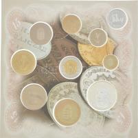 1998. 50f-200Ft (10xklf) forgalmi sor + 1998. 100Ft alpakka "1848-1849. Szabadságharc 150. évfo...