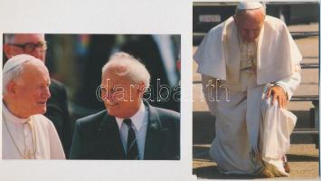 14 db MODERN vallásos motívum képeslap és fotó: pápák / 14 modern religious motive postcards and photos: popes