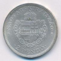 1935. 2P Ag "Rákóczi" T:1- kis patina Adamo P7.2