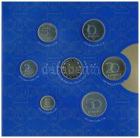 2000. 1Ft-100Ft (7xklf) forgalmi sor szettben + "200Ft Millenium", belső tok ragasztása ki...