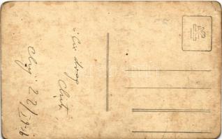 1936 Kolozsvár, Cluj; táncművész nő. Succ. Joanovics E.L. BordanP.-Unirii 32. / dancer. photo (fa)