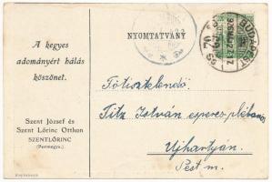 1926 Budapest XVIII. Pestszentlőrinc, Pusztaszentlőrinc, Szentlőrinc; A Szent József és Szent Lőrinc...