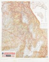 Székelyföld térkép modern reprintje 80x88 cm