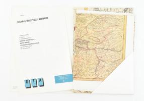Magyar Honvédség Tóth Ágoston térképészeti Intézet 8 db történelmi térkép modern nagy méretű reprintje mappában