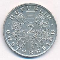 Ausztria 1928. 2Sch Ag "100 éve halt meg Schubert" T:1-,2 Austria 1928. 2 Schilling Ag &qu...