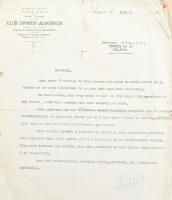 cca 1920-1930 Több mint 60 db levél és távirat néhány érdekes aláírással, mind futball témában, mérk...