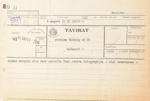 cca 1920-1930 Több mint 60 db levél és távirat néhány érdekes aláírással, mind futball témában, mérk...