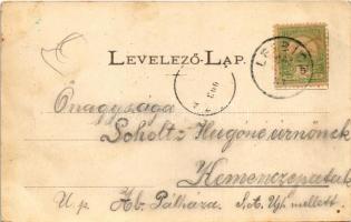 1903 Leibic, Leibicz, Leibitz, Lubica; Tűzoltószertár, Evangélikus templom, Csorba-tó télen. Kiadja ...