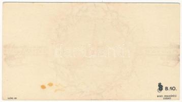 Magyar Feltámadást! Kis alakú üdvözlőkártya / Hungarian irredenta greeting mini card s: Bozó (12 x 6...