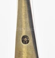 Szandrik halas készlet, 6 személyes, jelzett, ezüstözött alpakka, szép állapotban