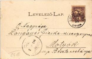 1901 Lucski-fürdő, Lúcky Kúpele (Liptó); fürdő / general view, spa. Art Nouveau, floral (EK)