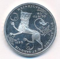 Németország 1995F 10M Ag "III. Henrik szász herceg" T:2 kis ph. Germany 1995F 10 Mark Ag "Henry the Lion" C:XF small edge error Krause KM# 186