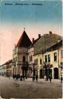 Kisszeben, Sabinov; Mestsky dom / Városháza, üzlet. Stehr Gusztáv kiadása / town hall, shop (Rb)
