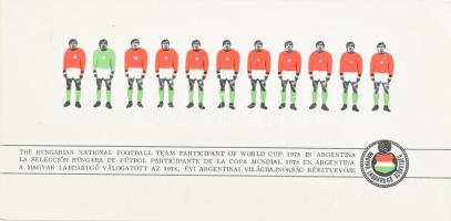 1978-ban rendezett labdarúgó világbajnokságon részt vevő magyar válogatott csapattagjainak autográf ...