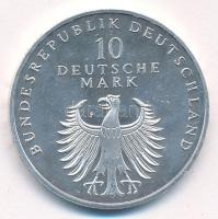 Németország 1998F 10M Ag "50 éves a Német Márka" T:1- Germany 1998F 10 Mark Ag "50 Ye...