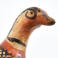 Népi galamb figura, jelzés nélkül, kopásokkal, m:11 cm