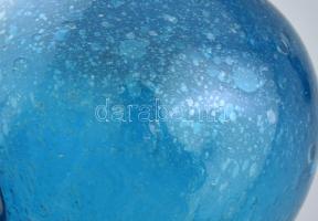 2db régi huta üveg, kopásokkal, m: 18-19cm