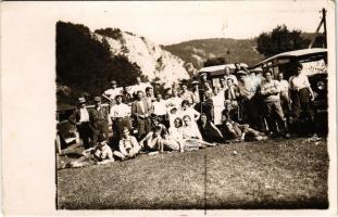1930 Rév, Körösrév, Vad, Vadu Crisului; erdélyi kirándulás autóbuszokkal júliusban / Transylvanian autobus trip in July. photo (fl)