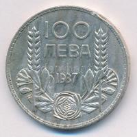 Bulgária 1937. 100L Ag "III. Borisz" T:2 patina, ph.
Bulgaria 1937. 100 Leva Ag "Bor...