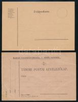 cca 1918-1919 2 db tábori postai levelezőlap