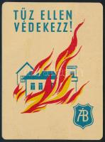 1954 ÁB Állami Biztosító reklámos fém kártyanaptár