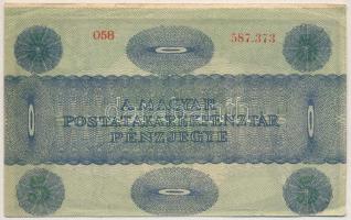 1919. 5K "MÁS TÖRVÉNYES..." kis szakadások "O58 587.373", látványosan eltolódott...